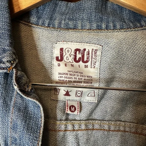 J&CO Demin Jean Jacket size M - Picture 3 of 3
